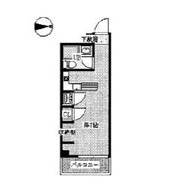 1R Mansion in Tsukamoto - Osaka-shi Yodogawa-ku Floorplan