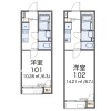 1K Apartment to Rent in Kitamoto-shi Floorplan