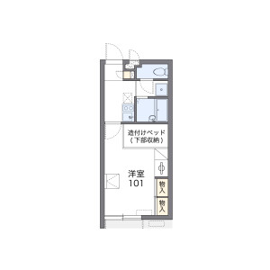 1K Mansion in Noborikawa - Okinawa-shi Floorplan