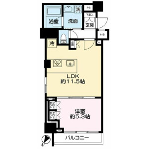 1LDK Mansion in Sendagi - Bunkyo-ku Floorplan
