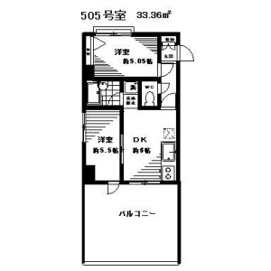 2DK Mansion in Negishi - Taito-ku Floorplan