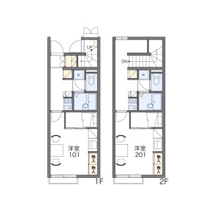 1K Apartment in Fukujucho asahira - Hashima-shi Floorplan