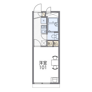 1K Apartment in Fukakusa fujinomoricho - Kyoto-shi Fushimi-ku Floorplan