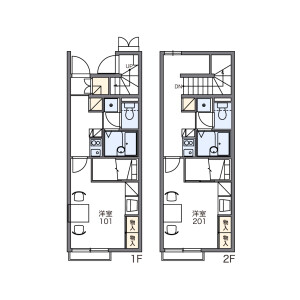 1K Apartment in Kami - Kodama-gun Kamisato-machi Floorplan