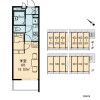 千葉市中央區出租中的1K公寓大廈 房間格局