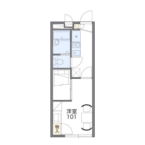 1K Apartment in Tsukuda - Osaka-shi Nishiyodogawa-ku Floorplan
