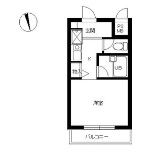 1R Mansion in Wakamatsucho - Shinjuku-ku Floorplan