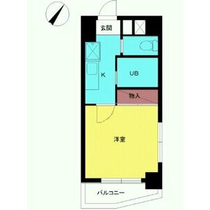 1K Mansion in Nihombashihamacho - Chuo-ku Floorplan