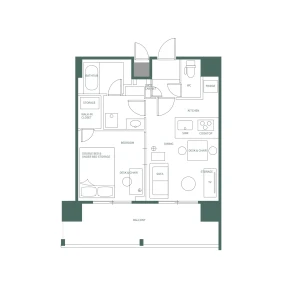 1LDK Apartment in Nishiwaseda(sonota) - Shinjuku-ku Floorplan