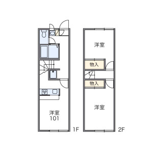 2DK Mansion in Oyuminochuo - Chiba-shi Midori-ku Floorplan