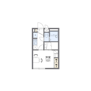 1K Apartment in Nagasu nakadori - Amagasaki-shi Floorplan