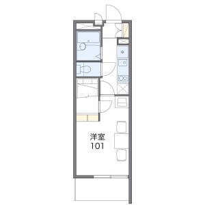 1K Mansion in Suehiro - Chiba-shi Chuo-ku Floorplan