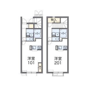 1K Apartment in Funato - Kashiwa-shi Floorplan