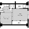 1DK Apartment to Rent in Kishiwada-shi Floorplan