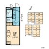1K Apartment to Rent in Misato-shi Floorplan