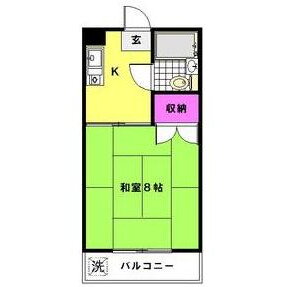 1K Mansion in Kitamachi - Nerima-ku Floorplan
