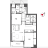 2LDK Apartment to Buy in Bunkyo-ku Floorplan