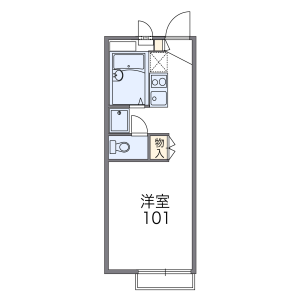 1K Mansion in Enokigaoka - Yokohama-shi Aoba-ku Floorplan