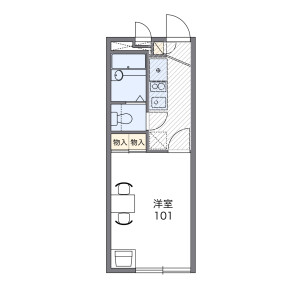 1K Apartment in Haijimacho - Akishima-shi Floorplan