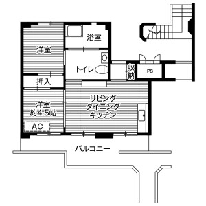 2LDK Mansion in Tsutsumigaoka - Kitakami-shi Floorplan