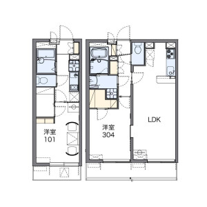 1LDK Mansion in Nakadai - Itabashi-ku Floorplan