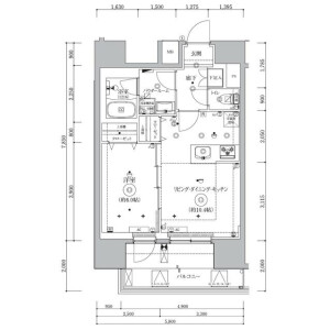 1LDK Mansion in Kandasakumacho - Chiyoda-ku Floorplan