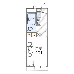 1K Apartment in Nakaishikiricho - Higashiosaka-shi Floorplan