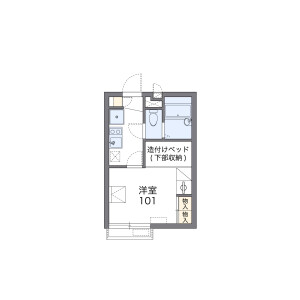 1K Apartment in Higashitateishi - Katsushika-ku Floorplan
