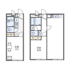 1K Mansion in Shimorenjaku - Mitaka-shi Floorplan