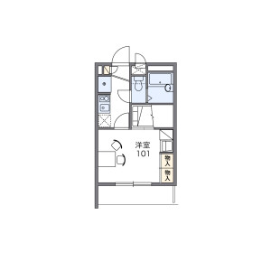 1K Mansion in Akuwa nishi - Yokohama-shi Seya-ku Floorplan