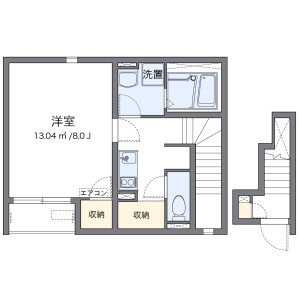 1K Apartment in Nishimachi - Saitama-shi Iwatsuki-ku Floorplan