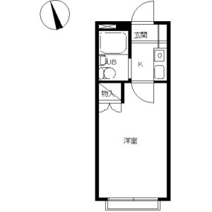 1K Apartment in Higashikubocho - Yokohama-shi Nishi-ku Floorplan