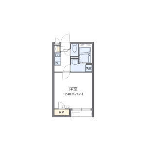 名古屋市西區中小田井-1K公寓 房屋格局