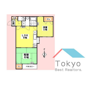 2LDK Mansion in Nakano - Nakano-ku Floorplan