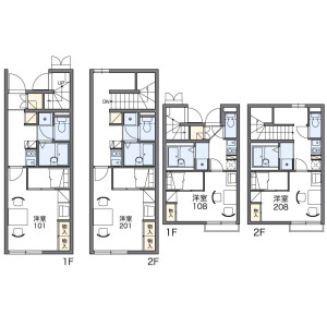 1K Apartment in Nishihokima - Adachi-ku Floorplan