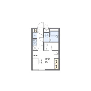 1K Apartment in Oyamachi - Hachioji-shi Floorplan