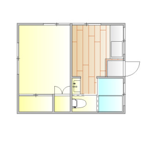 1DK Apartment in Yoga - Setagaya-ku Floorplan