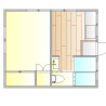1DK Apartment to Rent in Setagaya-ku Floorplan