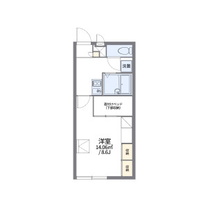 1K Apartment in Kanoyamachi - Hachioji-shi Floorplan