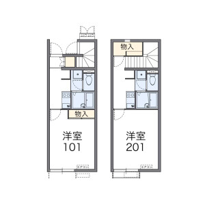 1K Apartment in Tsukuracho - Okayama-shi Kita-ku Floorplan