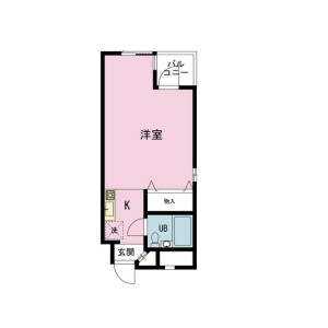 1R {building type} in Hanegi - Setagaya-ku Floorplan
