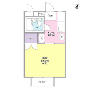 1K Apartment in Higashiikuta - Kawasaki-shi Tama-ku Floorplan