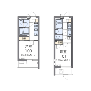 1K Mansion in Kujominami - Osaka-shi Nishi-ku Floorplan