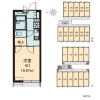 1K Apartment to Rent in Toda-shi Layout Drawing