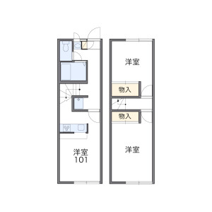 2DK Apartment in Yahata - Kumamoto-shi Floorplan