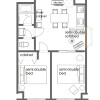 2DK Apartment to Rent in Shinagawa-ku Layout Drawing