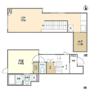 1SLDK Apartment in Ichigayayakuojimachi - Shinjuku-ku Floorplan