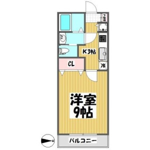 1K Mansion in Jiyugaoka - Meguro-ku Floorplan