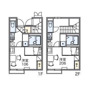 1K Apartment in Takebayashimachi - Utsunomiya-shi Floorplan