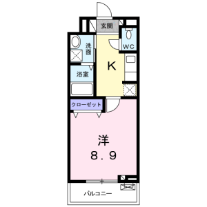 1K Apartment in Aoto - Katsushika-ku Floorplan